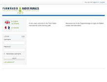 Tablet Screenshot of farmradiotraining.org
